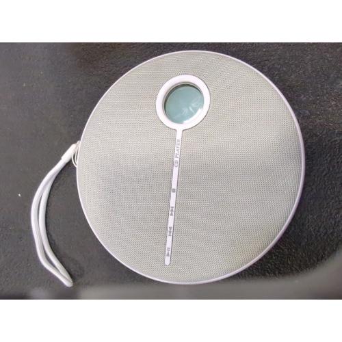 White Portable Rechargeable 5.0 CD Music Player with Speaker Function for Home Outdoor, ABSCD Material