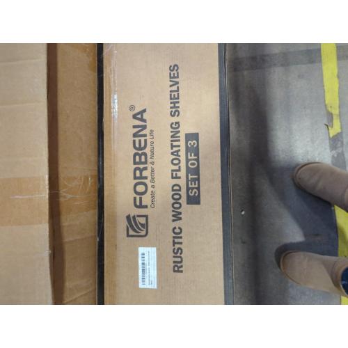 Forbena Floating Book Shelves for Wall Set of 3, 36 Inches Long Wall Bookshelf for Bedroom, Large Wood Heavy Duty Hanging Bookshelves for Books, Living Room Decor, Closet Storage (Rustic Brown)