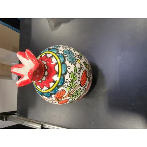 Armenian Pottery Jerusalem Painted Pomegranate