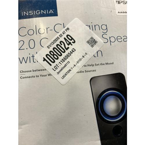 Color-Changing 2.0 Computer Speakers with Bluetooth