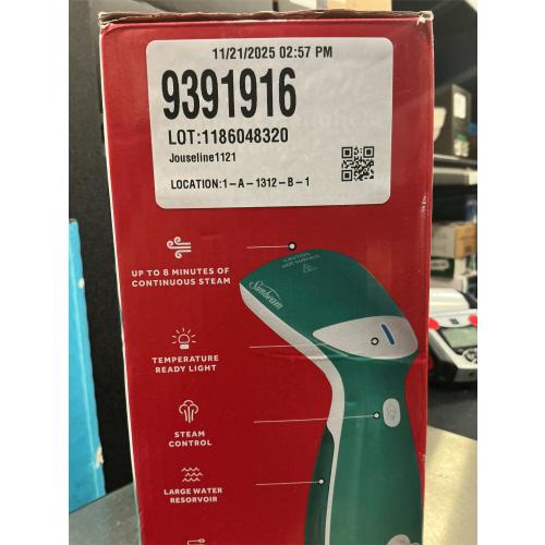 Sunbeam 1000W Compact Handheld Steamer with Brush Attachment
