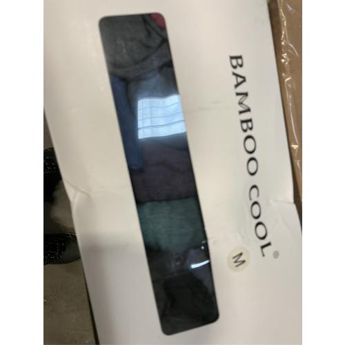 Size m BAMBOO COOL Men's Underwear Breathable Boxer Briefs with Fly Moisture-Wicking Lightweight Underwear 7-Pack