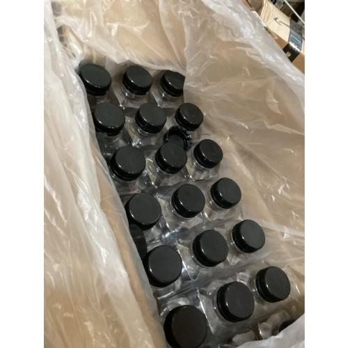 Holotap 42Pcs 16Oz Plastic Juice Bottles with Caps, Empty Plastic Bottles for Juicing,16Oz Juicing Containers with Tamper Evident Caps Ideal for Water and Other Beverages (Black, 16 OZ)