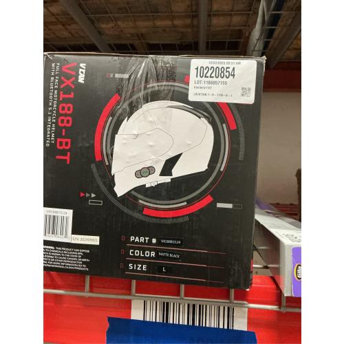 VCAN Bluetooth Integrated Full Face Motorcycle Helmet with Dual Visor