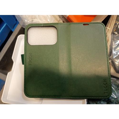 TUCCH Wallet Case for iPhone 17 Pro (6.3) 2025, 4 Card Holders, Evergreen | RFID Blocking, Viewing Stand, Shockproof TPU Shell, PU Leather, Magnetic Closure, Protective Folio Flip Cover