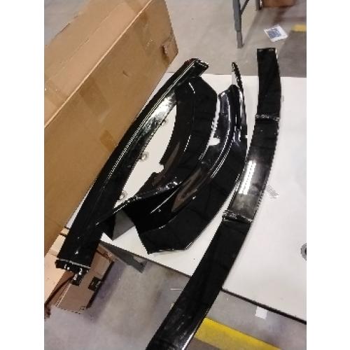 Front Bumper Lip Compatible with 2015 2016 2017 2018 2019 2020 2021 2022 Charger SRT,4Pcs Glossy Black Front Bumper Lip Spoiler Air Chin Body Kit Splitter