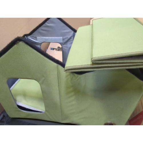 Feral Cat House Outdoor Insulated for Outside Winter Built-in Heating Pad 9-Speed ​​Temp & 3 Timers, Outdoor Heated Cat House