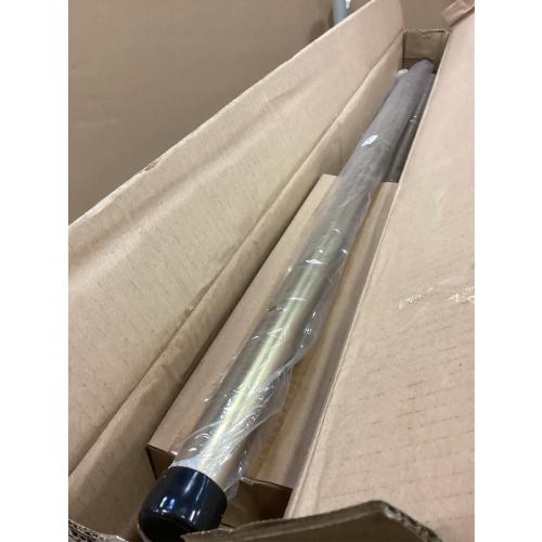 Antique Bronze Bay Window Curtain Rods with Aluminum End Cap Finials and Brackets,Adjustable 36-72 Inch Center Rod for windows (24-68’’), 20-36 Inch Side Rods for windows (16-32’’)