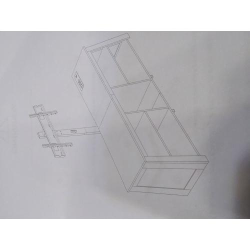 Black TV Stand With Ports and TV Mount