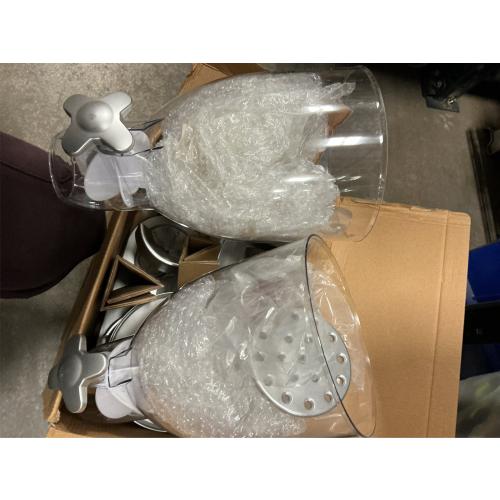 Honey-Can-Do Silver Double Food Dispenser