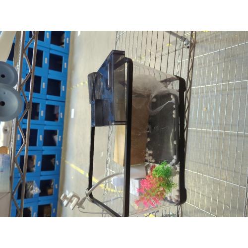 (Tank   Light   Filter   Filter Balls) Turtle Tank Kit, Turtle Tank Starter Kit,Bottom Drainage, Multi-Function Areas for Turtles, Crabs,Fishes, Amphibians,Reptiles. (15.75 x 8.64 x 8.64 Inch)