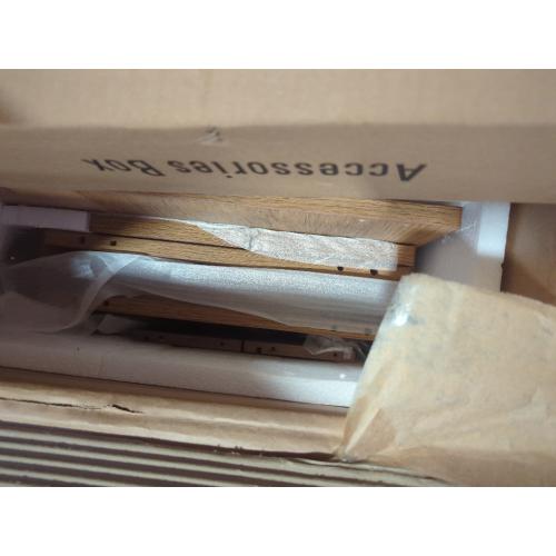 Color light brown 27”Nightstand With 2-Drawers & Open Shelf, Bedside Table With Outlets,End Table With 1 Pull-Out Shelf, Night Stand For BedroomByMillwood Pines