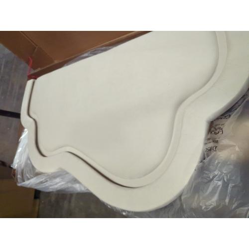 Landover Upholstered Platform Twin Bed Cream LED