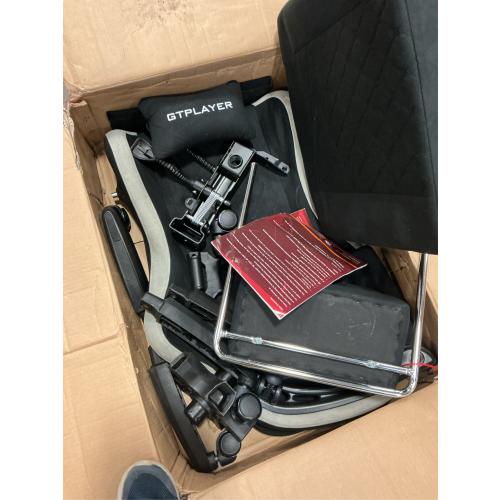 GTPLAYER Gaming Chair, High Back Leather Computer Game Chair with Footrest, Ergonomic Height Adjustable Office Chair with Removable Cover and Lumbar Support for Gaming and Work (Black)