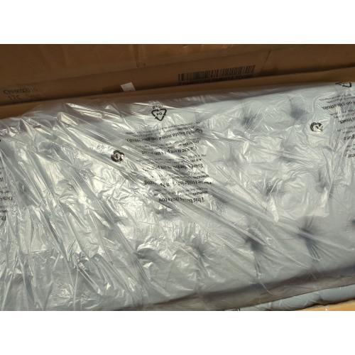 Dulane Chenille / Velvet Upholstered Sleigh Queen Bed with Scroll Wingback Headboard Grey