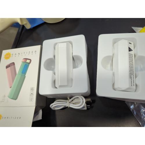 2Pack UV Light Sanitizer Stick, Portable Mini Lipstick Style Design Disinfection Lamp,USB Charging Ultraviolet Sterilizer Lamp Anti-Bacterial Rate 99%