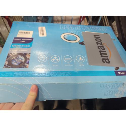 10X Magnifying Glass with Light and Clamp, Magnifier with Light Hands Free3 Color Modes Stepless Dimmable, 72 LEDs Real Glass Lens Magnifying Lamp for Close Work, Repair, Reading, Craft