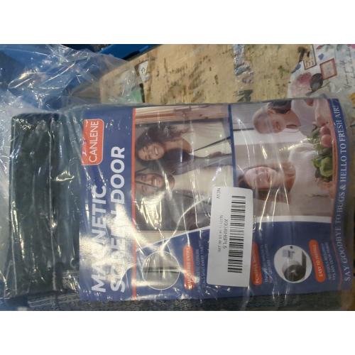 High-Density Magnetic Screen Door Mesh for Home and Patio, Tear Resistant Backdoor Screen Net with Magnetic Closure