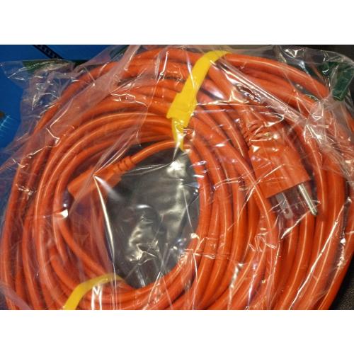HUANCHAIN Indoor Outdoor Extension Cord 50 ft Waterproof, 16/3 Gauge Flexible Resistant Appliance Extension Cord Outside, 13A 1625W 16AWG SJTW, 3 Prong Electric Cable Orange, ETL
