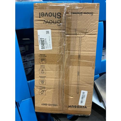 VIVOSUN Snow Shovel, Ice Scraper & Ice Chopper, 54 Inch Flat Shovel for Snow Removal, Portable Snow Shovel for Driveway and Car, Garden Snow Pusher and Scraper Tool for Road and Outdoor Cleaning