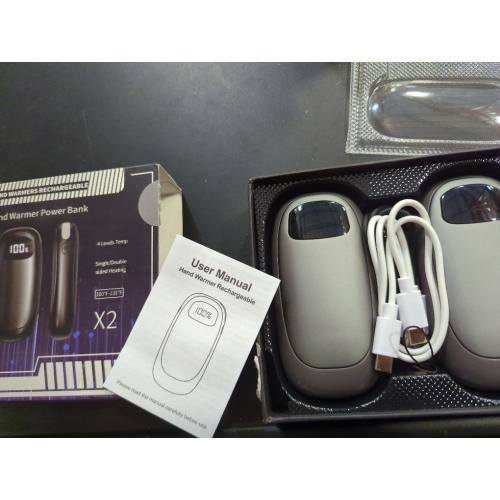 Hand Warmers Rechargeable - Electric Hand Warmers, Max 16 Hrs Warmth 4 Levels Heat Up to 127℉, Dual-Side Heating Portable Reusable Pocket Heater 2 Pack for Raynauds, Hunting, Camping, Golf