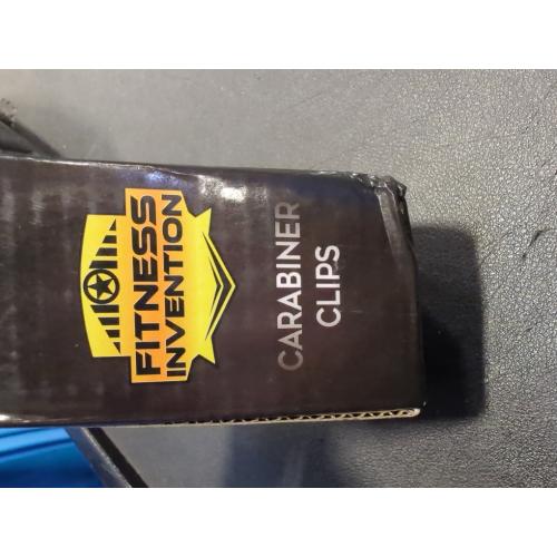 Silver Carabiner Clip 5 Pack - Multipurpose Heavy Duty Snap Hooks - Small and Large Clips for Keys - Carribeaner Hook