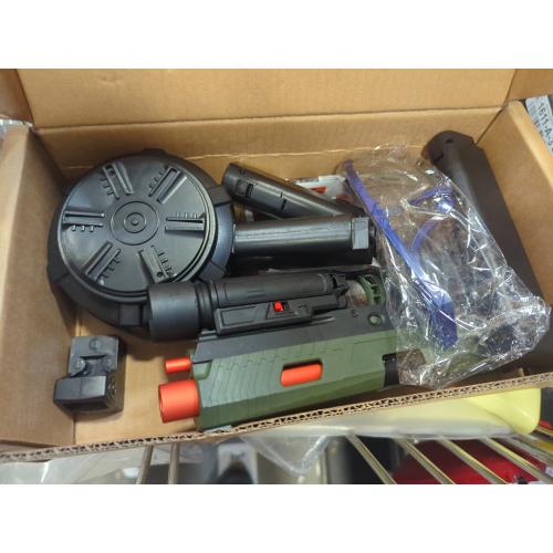 Color Green Electric Gel Blaster Toys New X5, Full Auto Splat-Blaster Includes Drum and Goggles for Outdoor Team Game, X2 Upgrade Version for Ages 14 ,Green