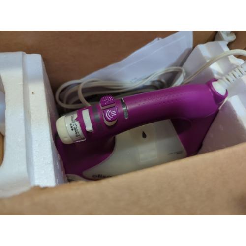 Oliso TG1600 Pro Plus 1800 Watt SmartIron with Auto Lift - for Clothes, Sewing, Quilting and Crafting Ironing | Diamond Ceramic-Flow Soleplate Steam Iron, Purple