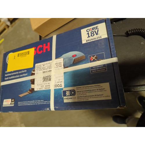 Bosch Starlock Plus 3-Piece Brushless 18-Volt Variable Speed Oscillating Multi-Tool Kit