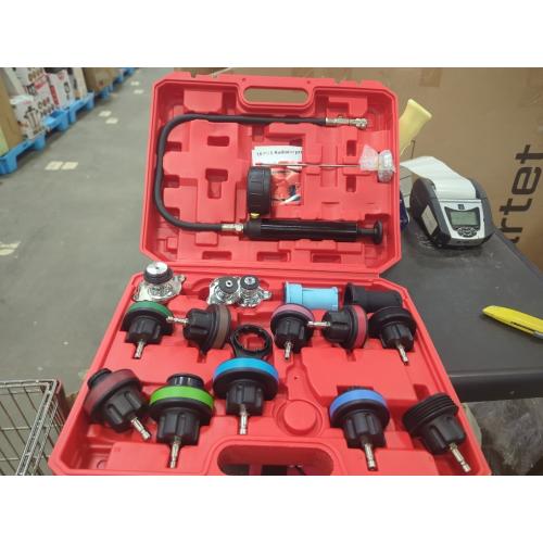 18PCS Radiator Pump Pressure Tester Kit | Coolant Pressure Tester Kit Cooling System Pressure Tester Kit for Automotive Cooling System Water Tank Leakage Detection