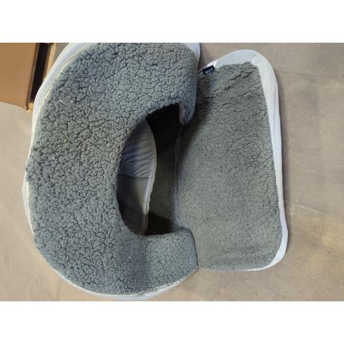 Orthopedic Dog Bed House - Dog House Indoor with Egg-Crate Foam - Tent Bed with Waterproof Lining & Nonskid Bottom, Ideal for Medium Breeds & Fits 30-Inch Crate - Gray