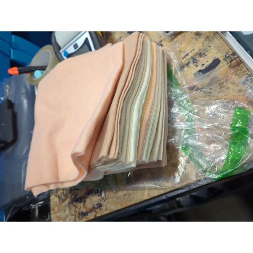 XSEINO 13 Rolls 8x35 1.4mm Thick Soft Felt Fabric Sheet 13 Assorted Light Brown Series Colors Felt Pack for DIY Craft Sewing Squares Nonwoven Patchwork