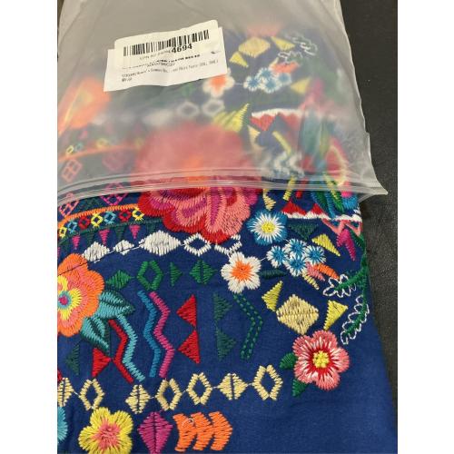 YZXDORWJ Women's Mexican Long Sleeve Blouse Embroidered Traditional V Neck Top Boho Tunic