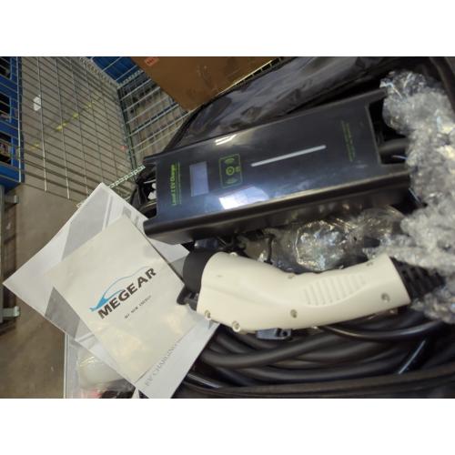 for Europe&Asia Type 2 (IEC 62196-2) Level-2 Electric Vehicle (EV) (220V) Portable EVSE Smart Electric Car Charger 10 Meter UK, CEE Mennekes, and European Schuko (UK Plug 3 pin, 16 Amp)