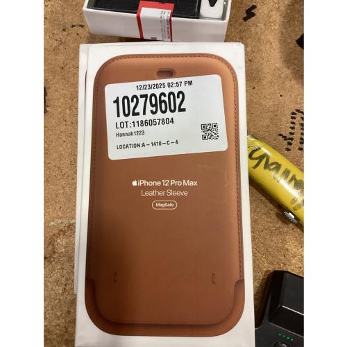 Official Leather Sleeve for MagSafe for iPhone 12 Pro Max - Saddle Brown