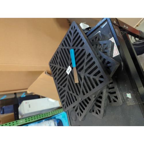 12 in. Black NDS Square Polyolefin Drain Grate
