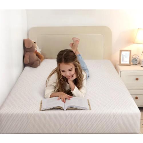 Memory Foam Mattress White Twin 8