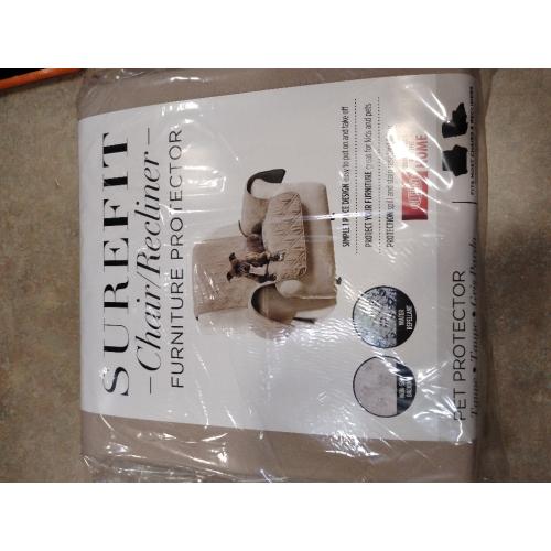 SureFit Pet Protector Recliner Furniture Cover Taupe