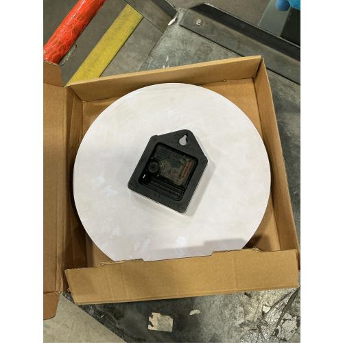 Mxocom Pink Flowers and Leaves Wall Clock Artistic Watercolor Rose Flower Grey Spring 10 Inch Silent Non Ticking Battery Operated Clock Vintage Round Clock for Living Room Bedroom Bathroom Decor