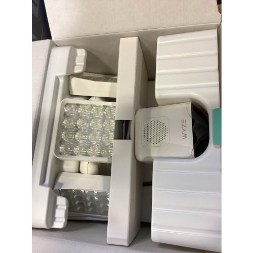 Wired Outdoor Wi-Fi Floodlight Pro Home Security Camera with 2K Resolution and App Control, Works with Alexa and Google