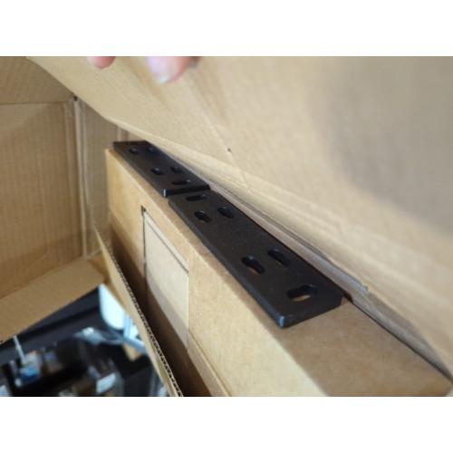 (Set of 4) 5 x 1 3/8 x 6 inch Floating Shelf Brackets Designed for 1 inch Thick Custom Shelves, Hidden Floating Shelf Hardware (6 inch Rod) Black