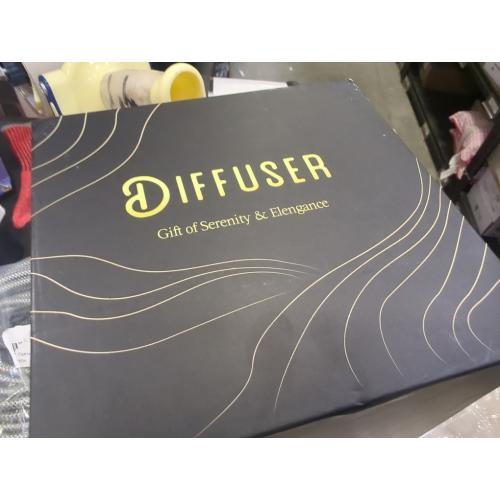 Essential Oil Diffuser - Black Himalayan Salt Lamp Diffuser for Bedroom Yoga Hotel SPA - 7 Colors LED with Peaceful Sleep - Gifts for Women Men