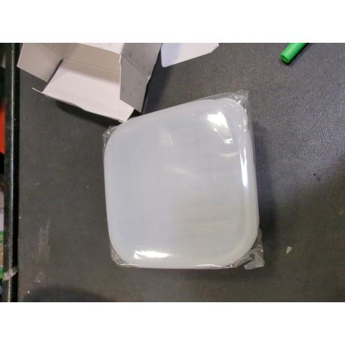 Clear 4.3x4.3x1.8 Quatish Leakproof Soap Dish with Lid, Shatterproof Travel Bar Soap Holder Case Container, Solid Shampoo Bar Holder, Portable Travel Size Toiletries Essentials for Camping, Gym, Bathroom, Clear