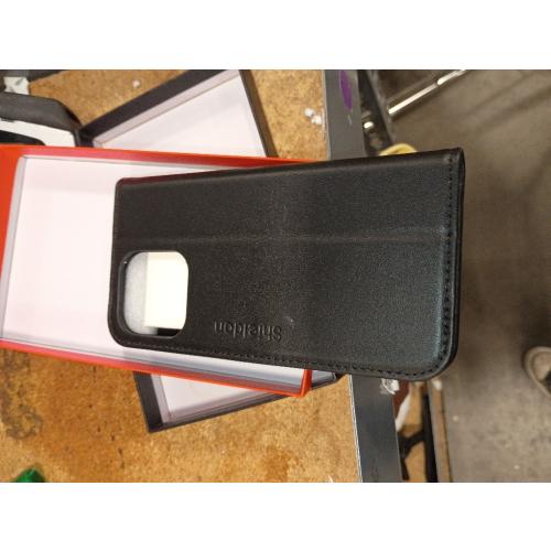 SHIELDON Case for iPhone 15 Pro Max 6.7, Genuine Leather Wallet Folio [Magnetic Closure] [RFID Blocking Card Slot] [Kickstand] Full Protection Case Compatible with iPhone 15 Pro Max 2023 - Black