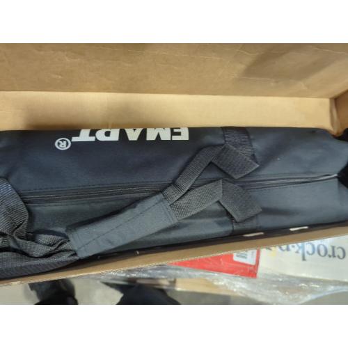 EMART Backdrop Stand 10x7ft(WxH) Photo Studio Adjustable Background Stand Support kit with 2 Crossbars, 8 Clamps, 2 Sandbags and Carry Bag for Parties, Events Decoration, Wedding, Photography