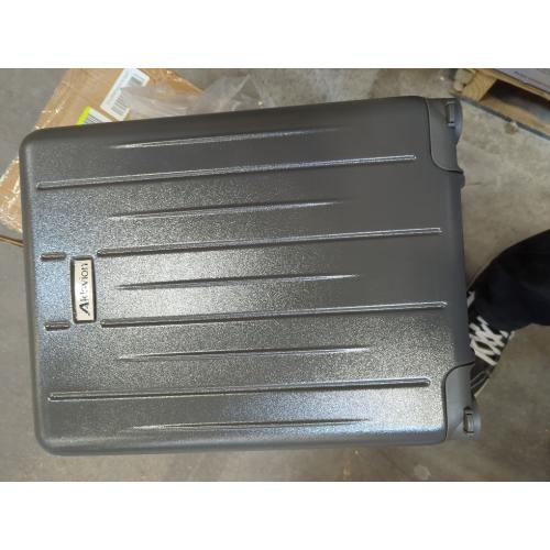 18-inch Carry-on Boarding Luggage: Equipped with Movable Wheels, TSA Approved,Under the Seat, Hard Shell Construction, Lightweight Bag with Essential Accessories (Greenish Grey)