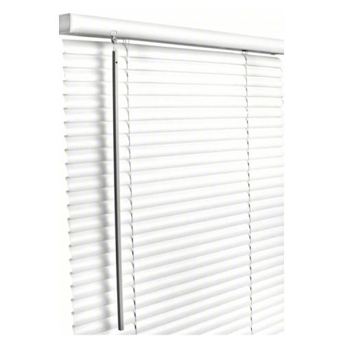 White Cordless 1 inch Vinyl Mini Blinds 31x72