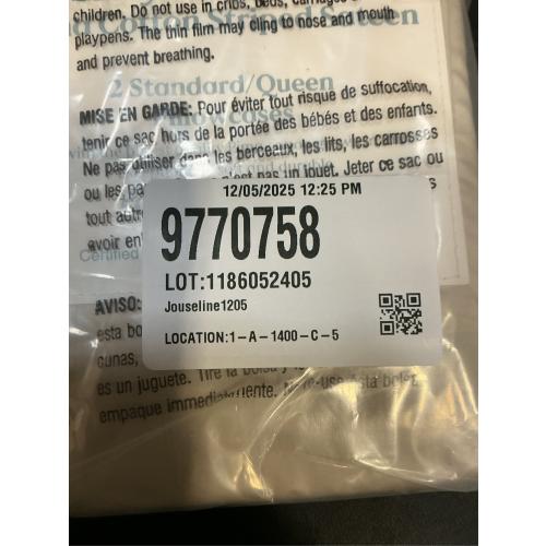 Nestwell Pima Cotton 500-Thread-Count Standard/Queen Pillowcases in Birch Stripe (Set of 2)