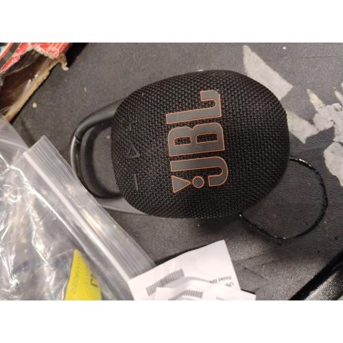 JBL Clip 5 - Ultra-Portable, Waterproof & Dustproof Bluetooth Speaker, Big JBL Pro Sound with Punchy bass, Integrated Carabiner, Up to 12 Hours of Play, Made in Part with Recycled Materials (Black)