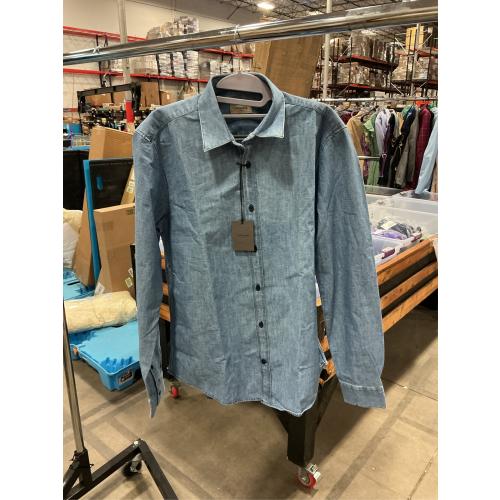 SIZE MED Lafaurie denim long sleeve button up women’s